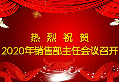 熱烈祝賀2020年杭州山立銷(xiāo)售主任會(huì )議圓滿(mǎn)召開(kāi)